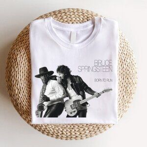 Bruce Springsteen T-Shirt Born To Run Rock Music Fan Graphic Retro Tee 92